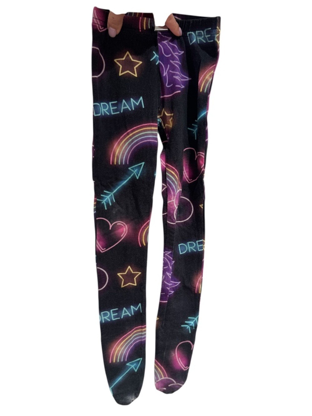 ROMEY LOVES LULU neon lights print tights - size 2T